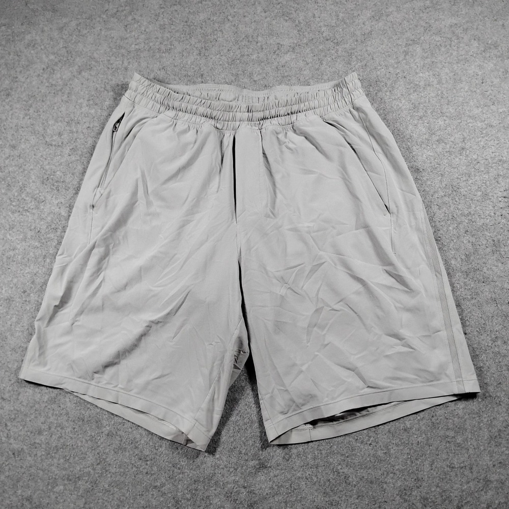 Lululemon Pace Breaker Men's Gray Lined Athletic Running Workout Shorts Size L